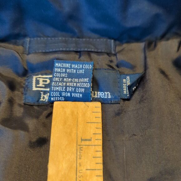 Polo Ralph Lauren Coat Jacket Mens XL Navy Blue Full Zip Heavy Outdoor Warm - Picture 9 of 10